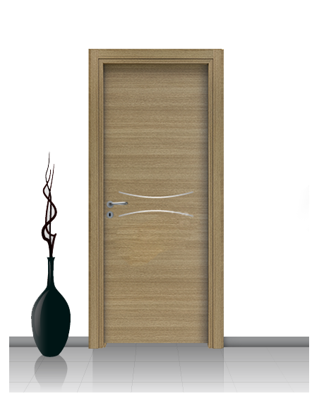 Porta in laminato linea Athena 15 Con Inserto Curvo
