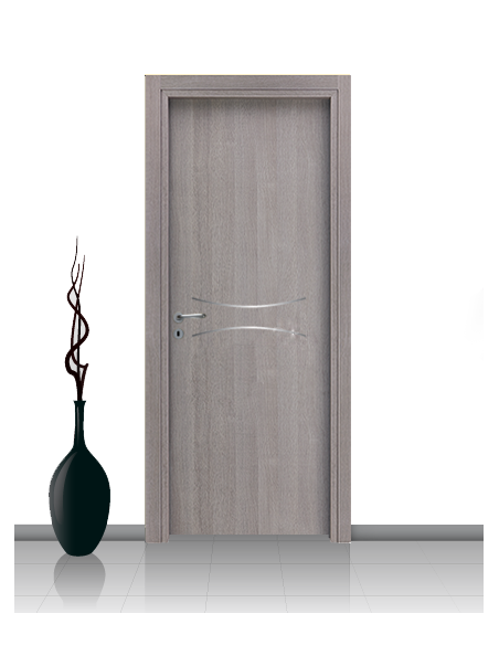 Porta in laminato linea Athena 15 Con Inserto Curvo