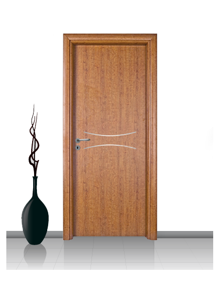 Porta in laminato linea Athena 15 Con Inserto Curvo