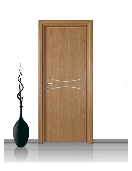 Porta in laminato linea Athena 15 Con Inserto Curvo