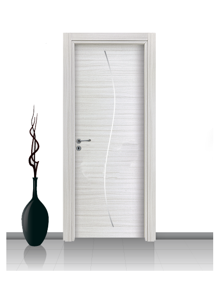 Porta in laminato linea Athena 15 Con Inserto Curvo