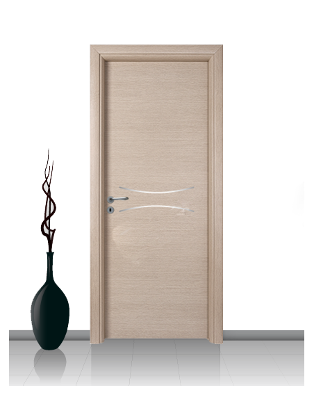 Porta in laminato linea Athena 15 Con Inserto Curvo