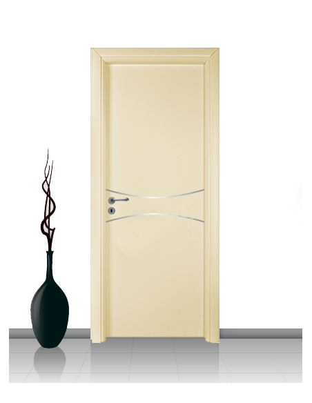 Porta in laminato linea Athena 17 Con Inserto Curvo