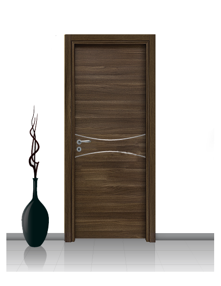 Porta in laminato linea Athena 17 Con Inserto Curvo