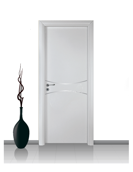 Porta in laminato linea Athena 17 Con Inserto Curvo