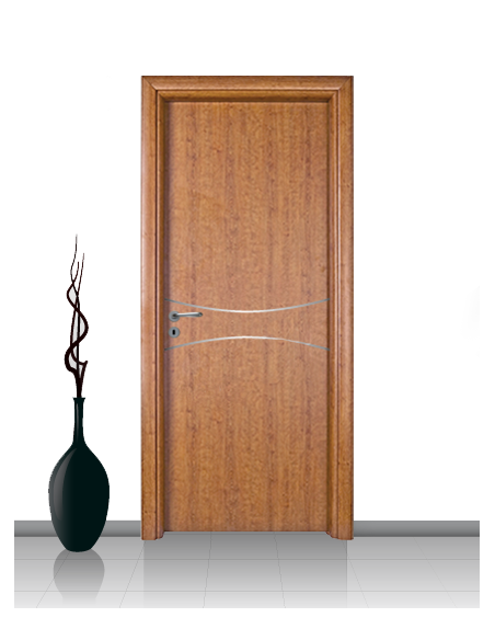 Porta in laminato linea Athena 17 Con Inserto Curvo