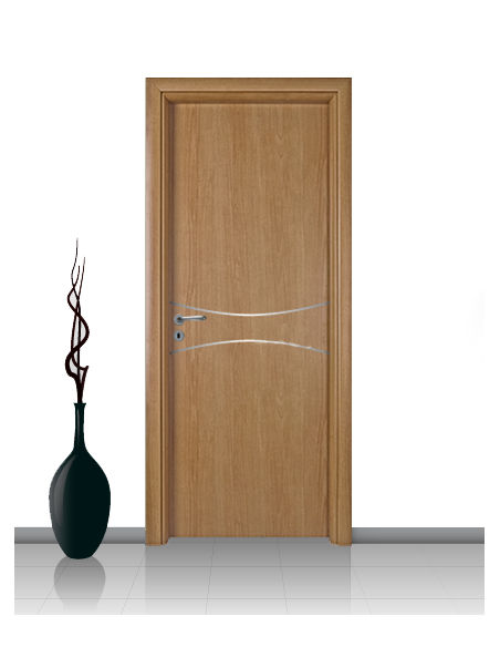Porta in laminato linea Athena 17 Con Inserto Curvo