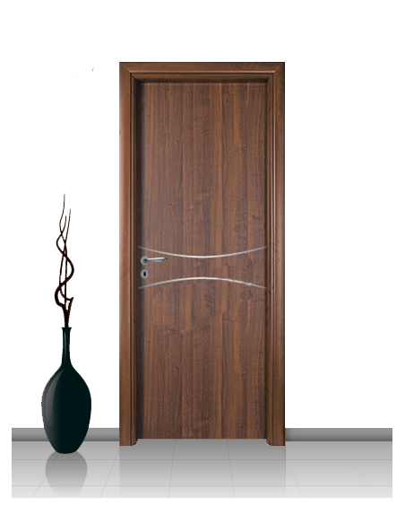 Porta in laminato linea Athena 17 Con Inserto Curvo