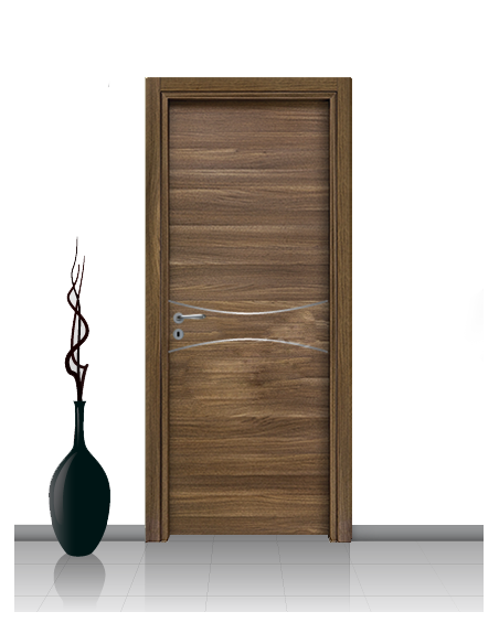 Porta in laminato linea Athena 17 Con Inserto Curvo