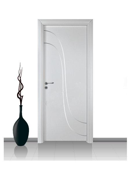 Porta in laminato linea Athena 21 Con Inserto Curvo