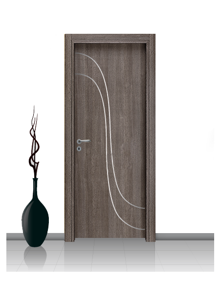Porta in laminato linea Athena 21 Con Inserto Curvo