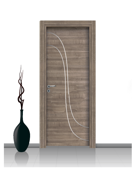Porta in laminato linea Athena 21 Con Inserto Curvo