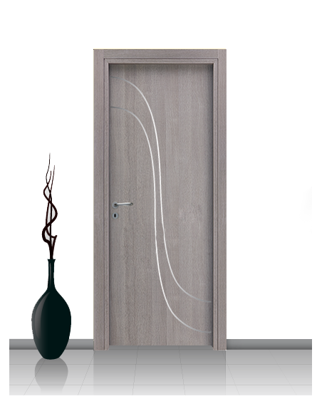 Porta in laminato linea Athena 21 Con Inserto Curvo