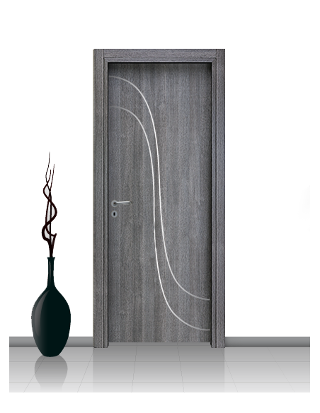 Porta in laminato linea Athena 21 Con Inserto Curvo