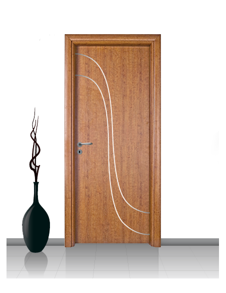 Porta in laminato linea Athena 21 Con Inserto Curvo