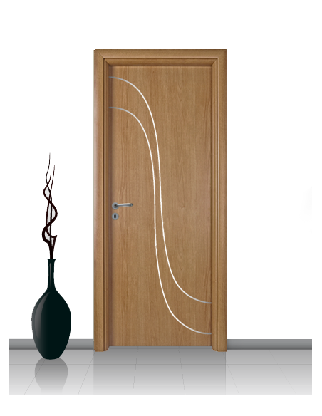 Porta in laminato linea Athena 21 Con Inserto Curvo