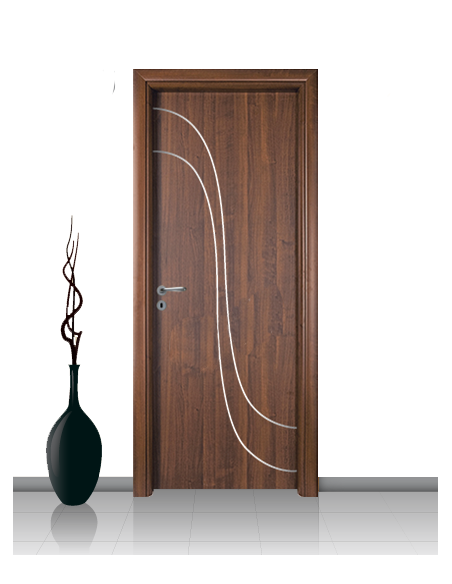 Porta in laminato linea Athena 21 Con Inserto Curvo
