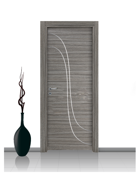 Porta in laminato linea Athena 21 Con Inserto Curvo
