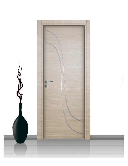 Porta in laminato linea Athena 21 Con Inserto Curvo