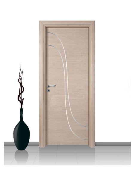 Porta in laminato linea Athena 21 Con Inserto Curvo