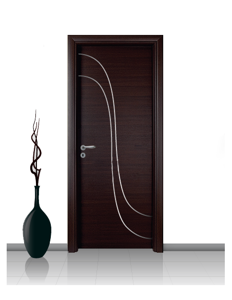 Porta in laminato linea Athena 21 Con Inserto Curvo