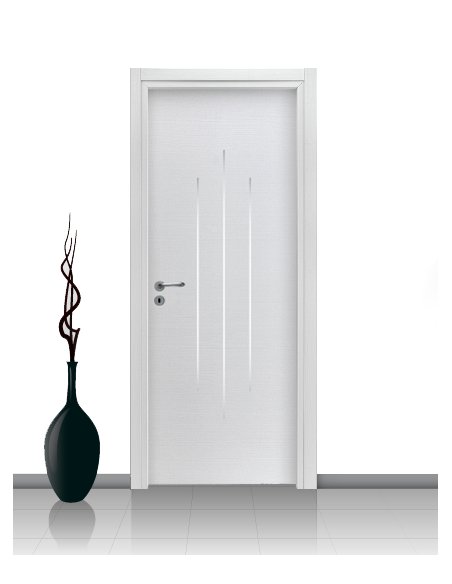 Porta in laminato mod. DAFNE 04 Con Inserto Stondato