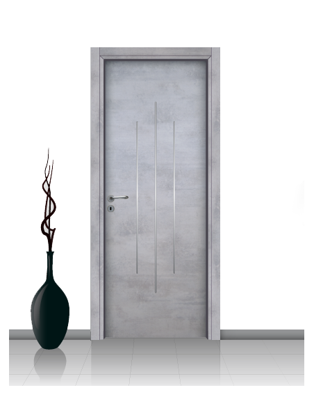 Porta in laminato mod. DAFNE 04 Con Inserto Stondato