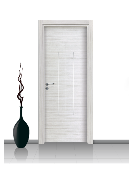 Porta in laminato mod. DAFNE 04 Con Inserto Stondato