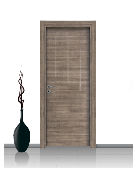 Porta in laminato mod. DAFNE 08 Con Inserto Stondato