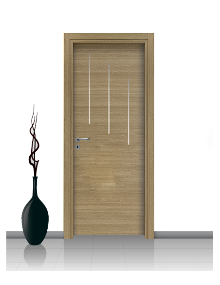 Porta in laminato mod. DAFNE 08 Con Inserto Stondato