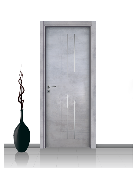 Porta in laminato mod. DAFNE 11 Con Inserto Stondato