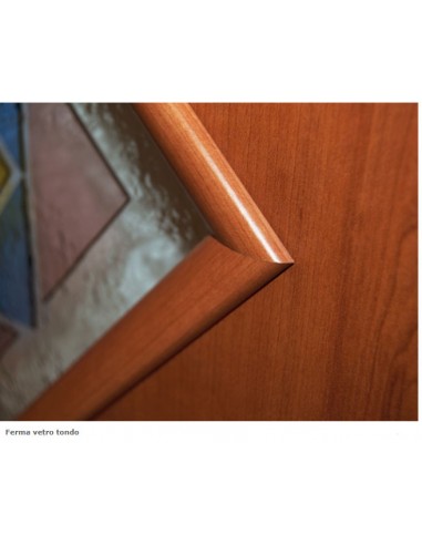 Porta con vetro e decori linea Diana 01