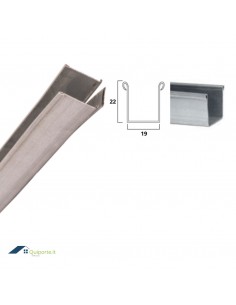 Guida in Ferro Zincato - 22x19x22 mm